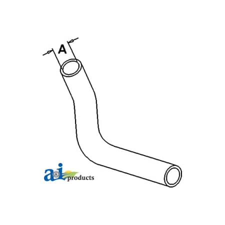 A & I Products Radiator Hose, Upper 10" x1" x1" A-SBA310160750